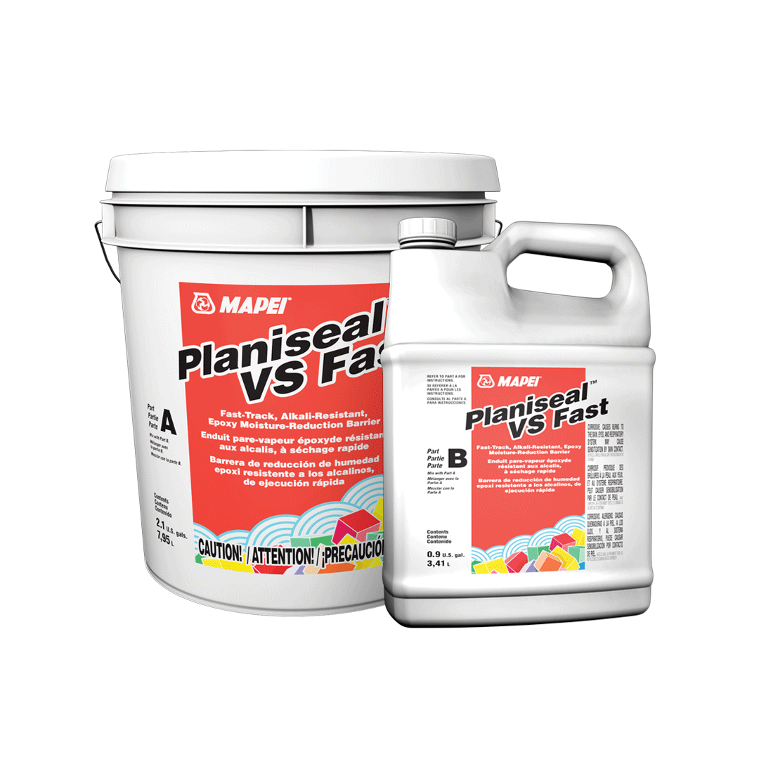 Mapei Planiseal VS Fast Alkali Resistant Epoxy Moisture Reduction Barrier