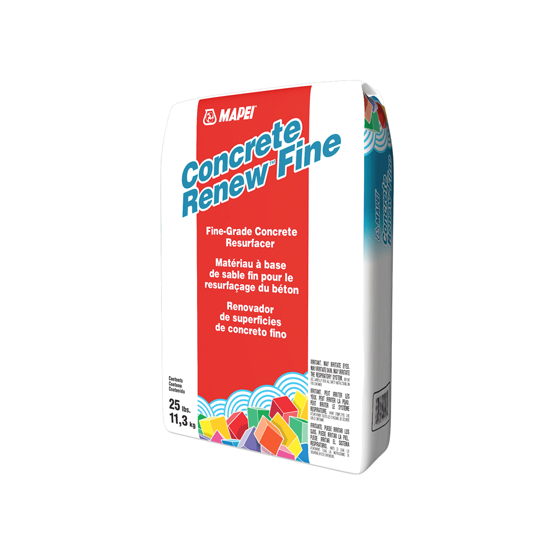 Mapei Concrete Renew Fine sand-based material for resurfacing concrete