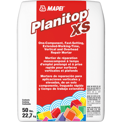 Mapei Planitop XS Extended-Working Time Repair Mortar for Vertical Surfaces and Ceilings