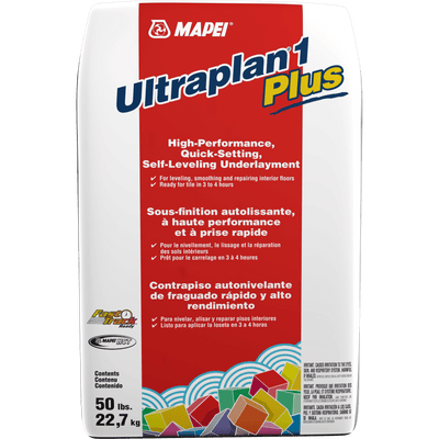 Mapei Ultraplan 1 Plus High-performance, fast-setting, self-leveling underlayment