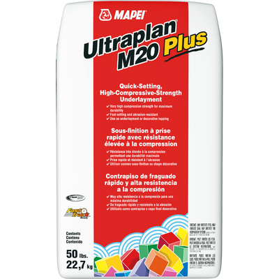 Mapei Ultraplan M20 Plus Fast-setting self-leveling underlayment with resistance