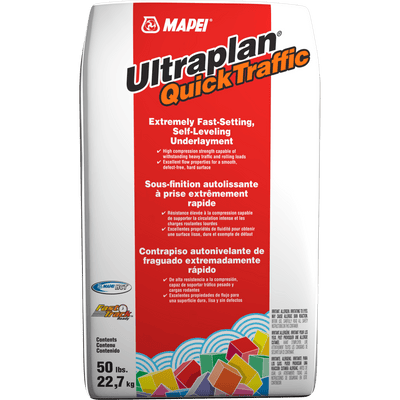 Mapei Ultraplan Quick Traffic Extremely fast curing self-leveling underlayment