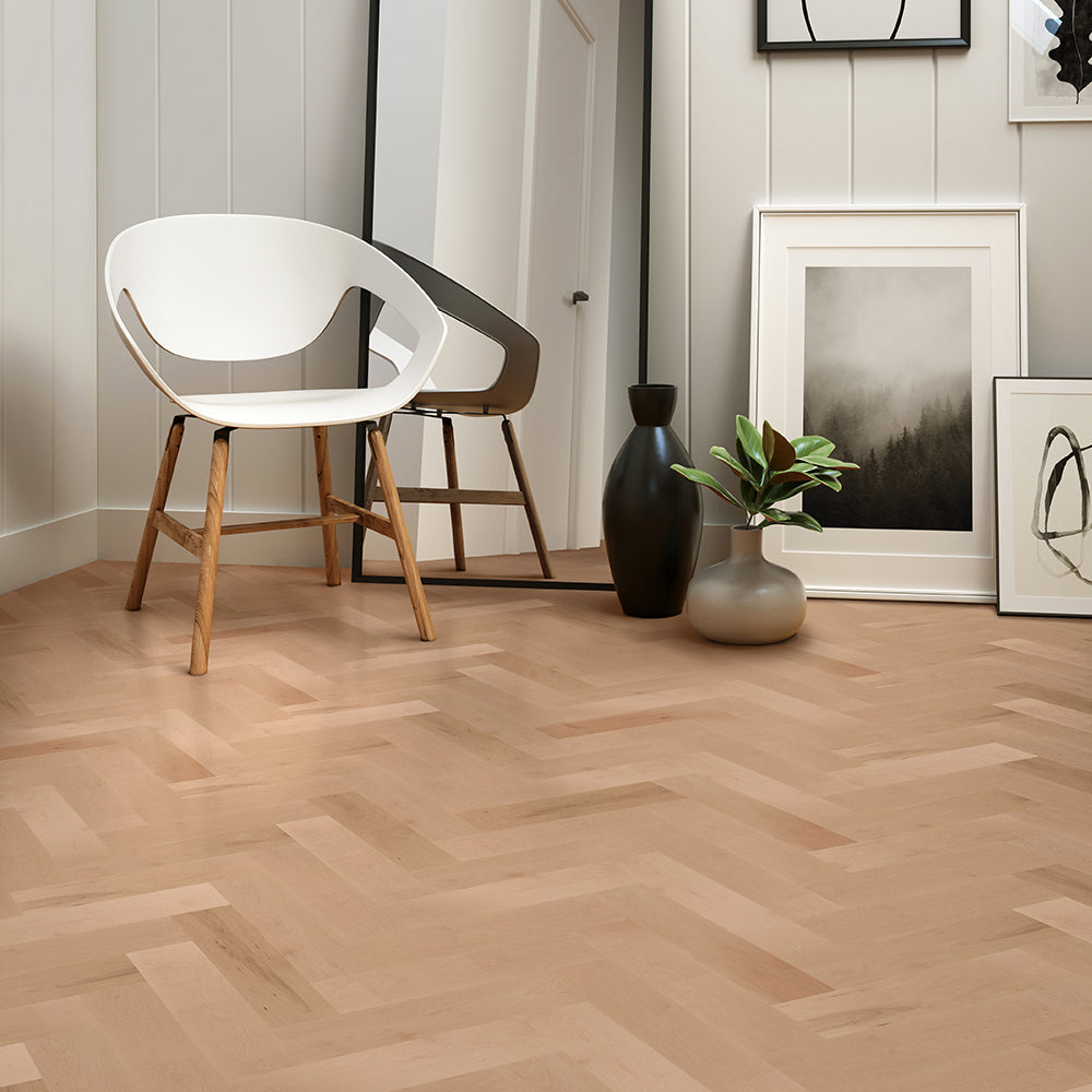 1/2'' Intact Engineered Maple Herringbone Wood