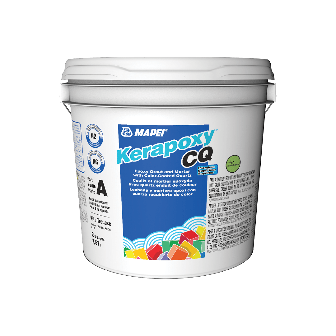 Mapei Kerapoxy CQ Premium epoxy grout with colored quartz