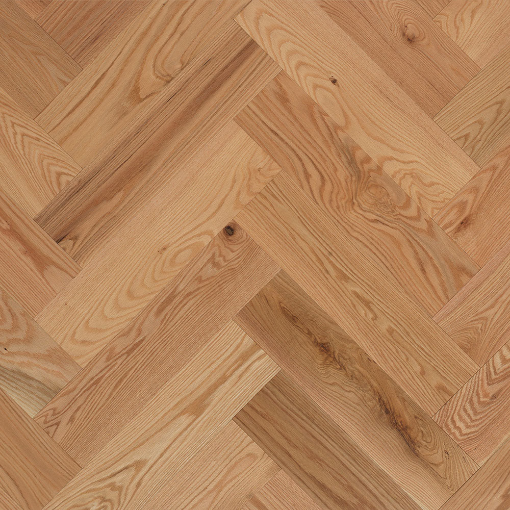 Engineered Red Oak Herringbone Wood 1/2'' Intact