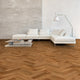 Engineered White Oak Herringbone Wood 1/2'' Matte-Brushed