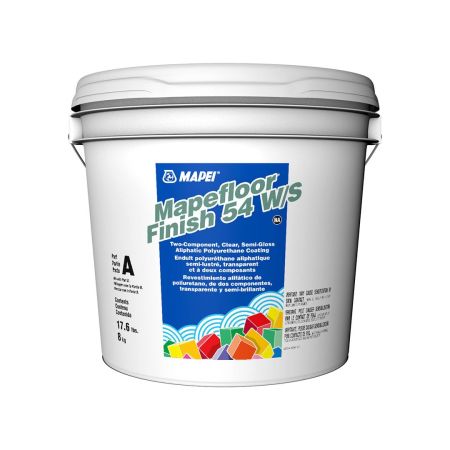 Mapei Polyurethane Coating Mapefloor Finish 54 W/S NA Part B Semi-Gloss 1.77 lb 