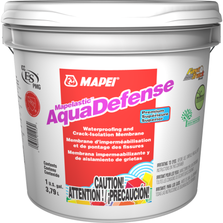 Mapei AquaDefense Membrane d'imperméabilisation anti-fissures de qualité supérieure