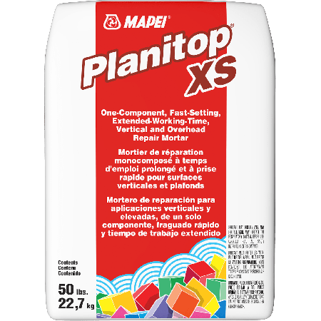 Mapei Planitop XS Extended-Working-Time Vertical & Overhead Repair Mortar