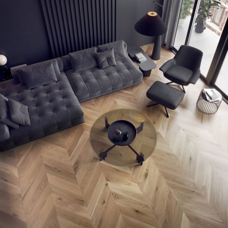 Wood Chevron White Oak